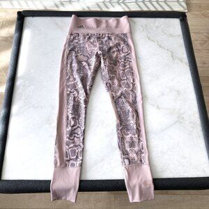 Adidas X Stella McCartney leggings / pants / tights (pink with grey snake print